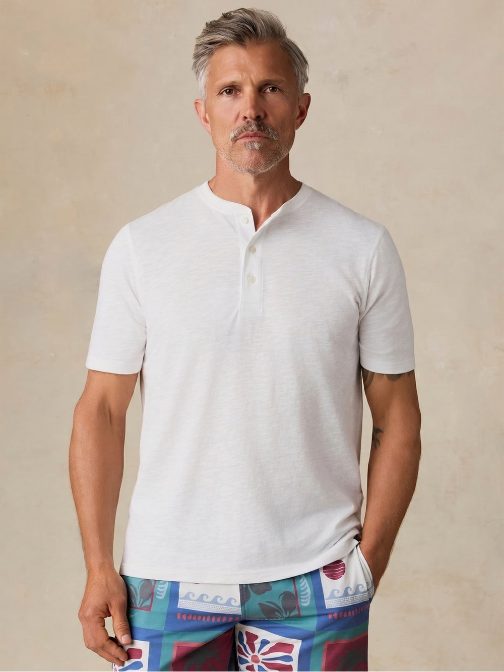 FAHERTY Short Sleeve Breeze Henley